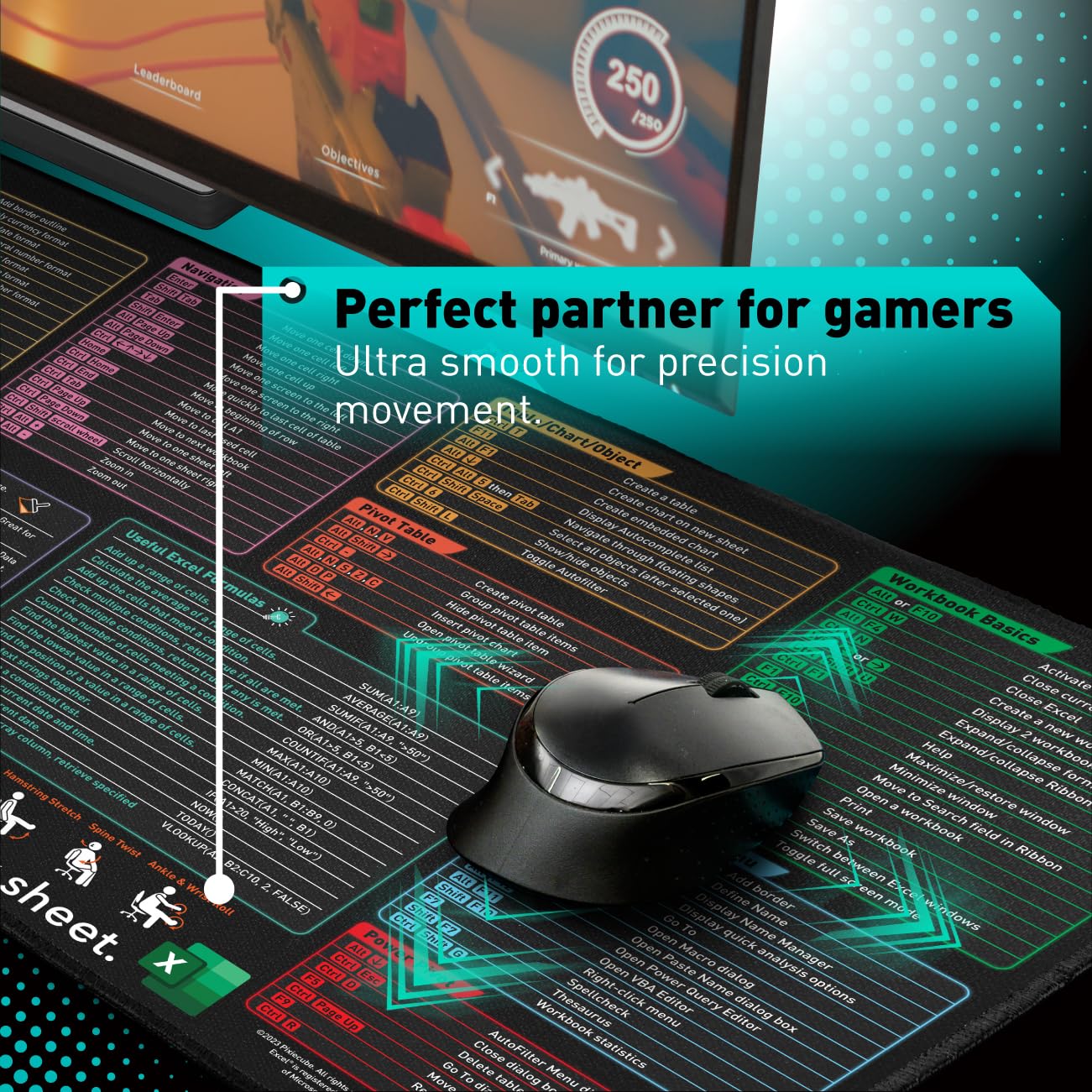 Excel Shortcut Keys Mouse Pad