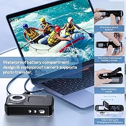 Underwater Camera, UHD 4K 48MP Autofocus Waterproof