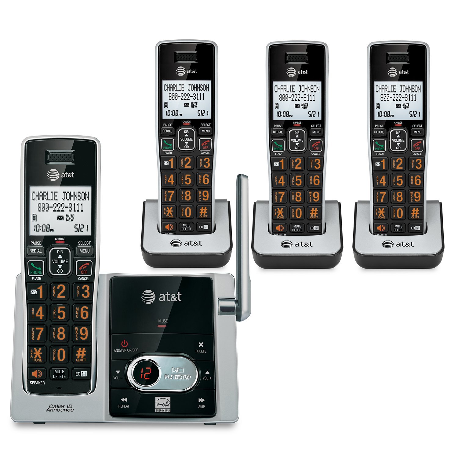 AT&T CL80113 DECT 6.0 Accessory Handset with Caller ID and Call Waiting Corded