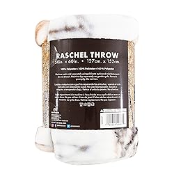 Northwest Winter Wolves Raschel Throw