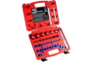 SGT SUPER GARAGE TOOLS SGT Bearing Press Kit for Small Vehicles and Devices,33pc Bearing Race and Seal Driver Set with Metric SAE Adapters,Seal Driver Installer Set for Bearing Installation