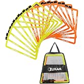 ZUKAM Trapezoid Agility Rings for Speed Training &amp; Agility Footwork Training Speed Hurdles Ladder with Carrying Bag