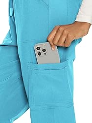 floralhue Scrubs for Women, V-Neck Scrubs Top