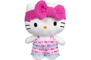 Jazwares Hello Kitty® and Friends - 8-Inch Hello Kitty Pajama Party Plush - Officially Licensed Sanrio® Product from Ages 6+