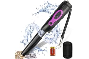 BEKOYWOY Handheld Metal Detector Wand, Security Wand, Safety Bars, Portable Adjustable Sound & Vibration Alerts, Detects Weapons Knivers Screw, a Gift for Adults and Kids (Black)