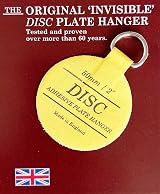 SISI UK 50mm Disc Plate Hangers Self-Adhesive Invisible Wall Hooks for Decor (5 view 2