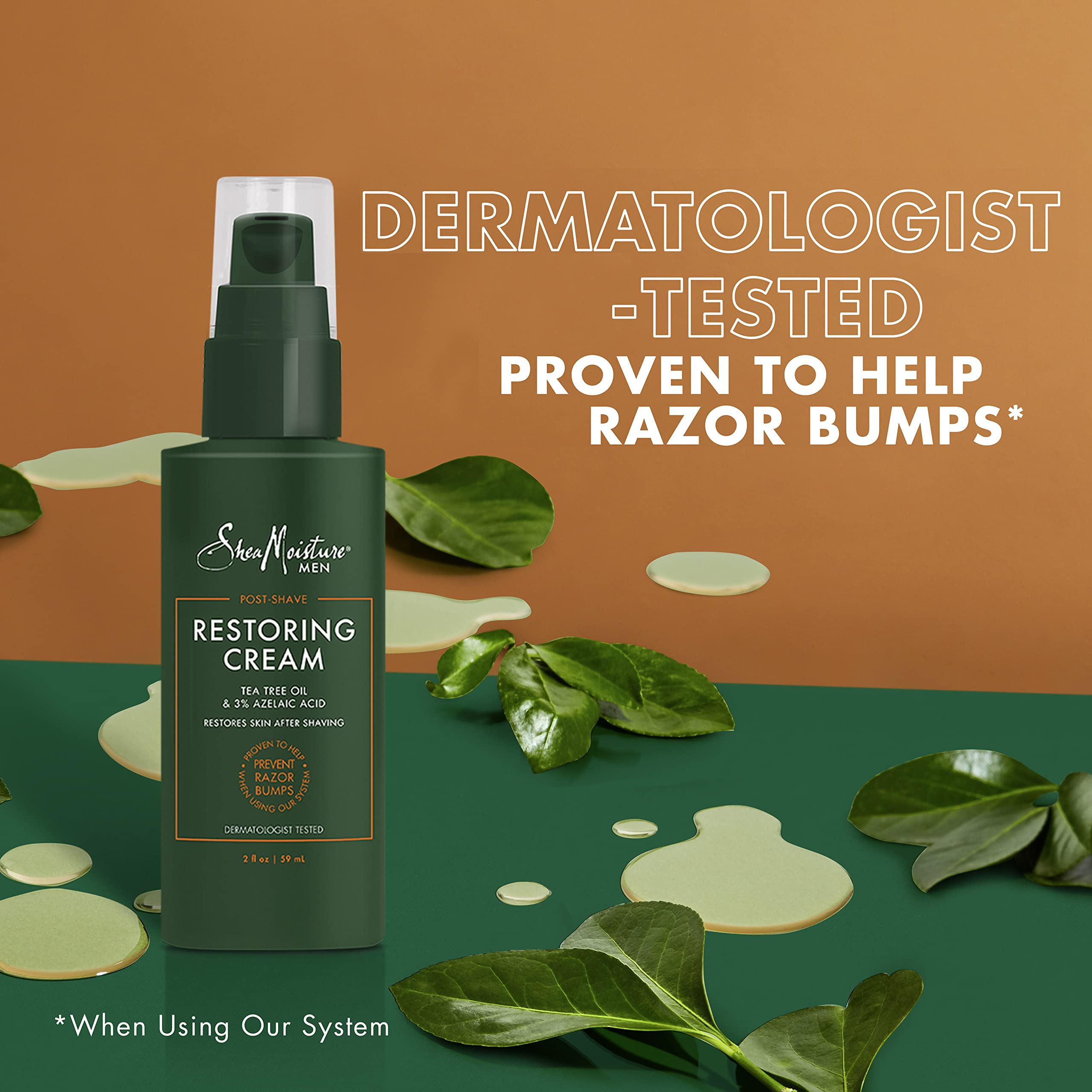 SheaMoisture Men, Shaving Kit, Smoothing Shave Butter 5 oz., Bundled with Double Edge Razor + 10 Refill Blades, After Shave Care Restoring Cream 2 oz, Helps Prevent Razor Bumps & Irritation