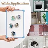 JJ PRIME 16 Pcs Round Fridge Magnets Marbles Design B view 5