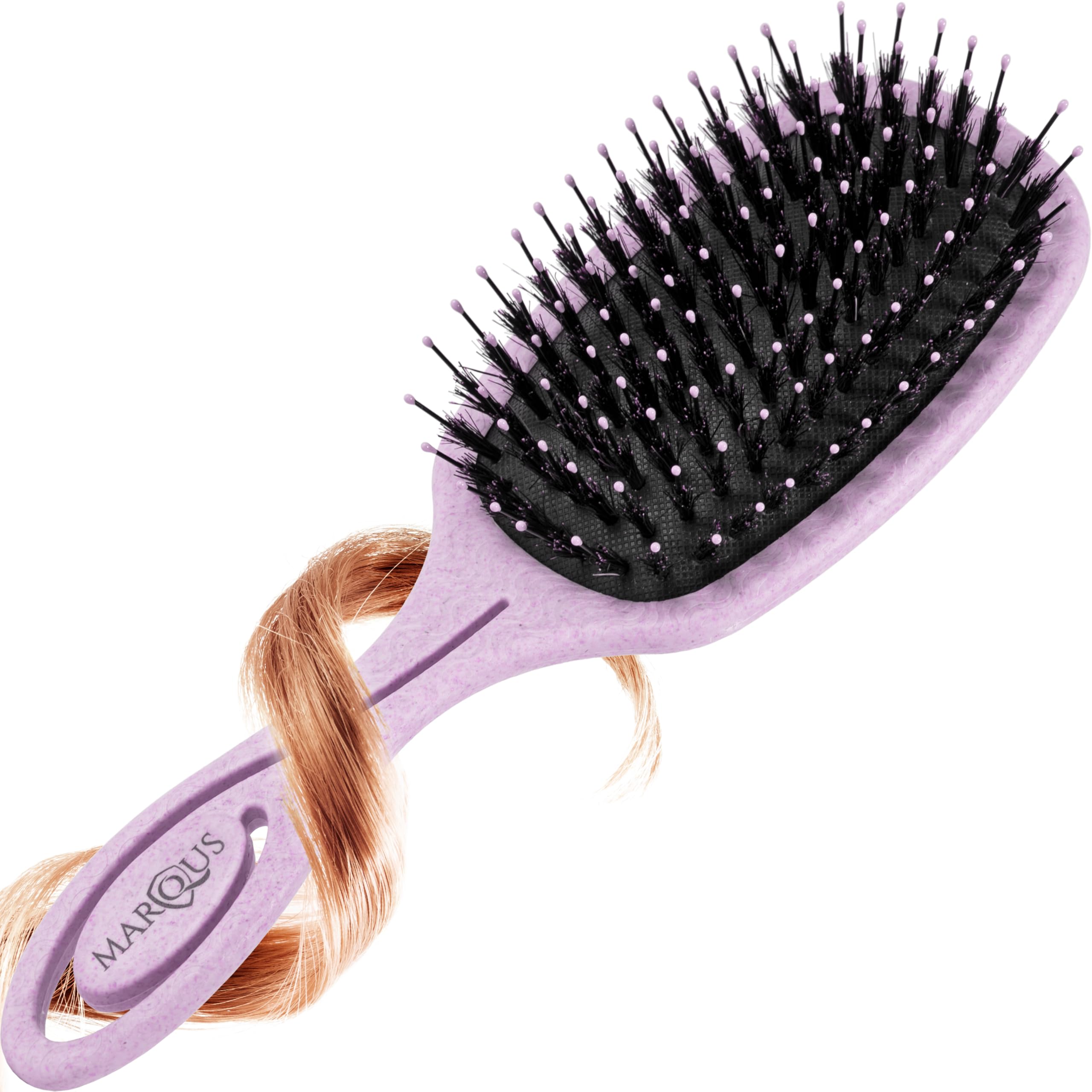 MarQus -Boar Bristle Hair Brush - Paddle Brush for Every Hair Type with Even More Bristles - Tangle-Free Hair Brush Women