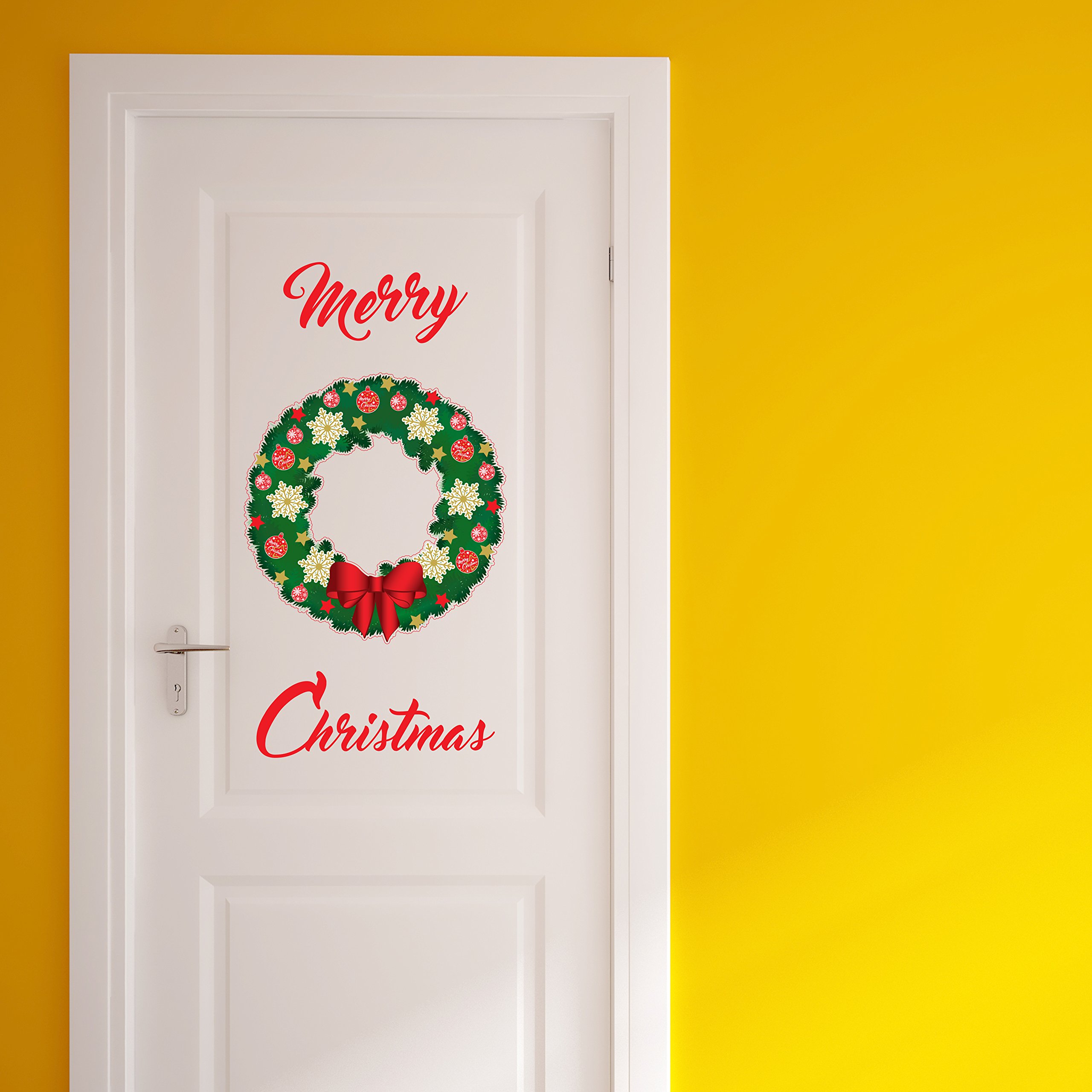 WALPLUS Merry Christmas Plus Wall Stickers, Vinyl, Multi-Colour, 20 x 30 x 3 cm