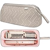 Leudes Hair Tools Travel Bag for Shark Flexstyle Carrying Case Portable Shark Hair Air Wrap Dryer Case Waterproof Dustproof Flat Curling Iron Travel Organizer (Camel)
