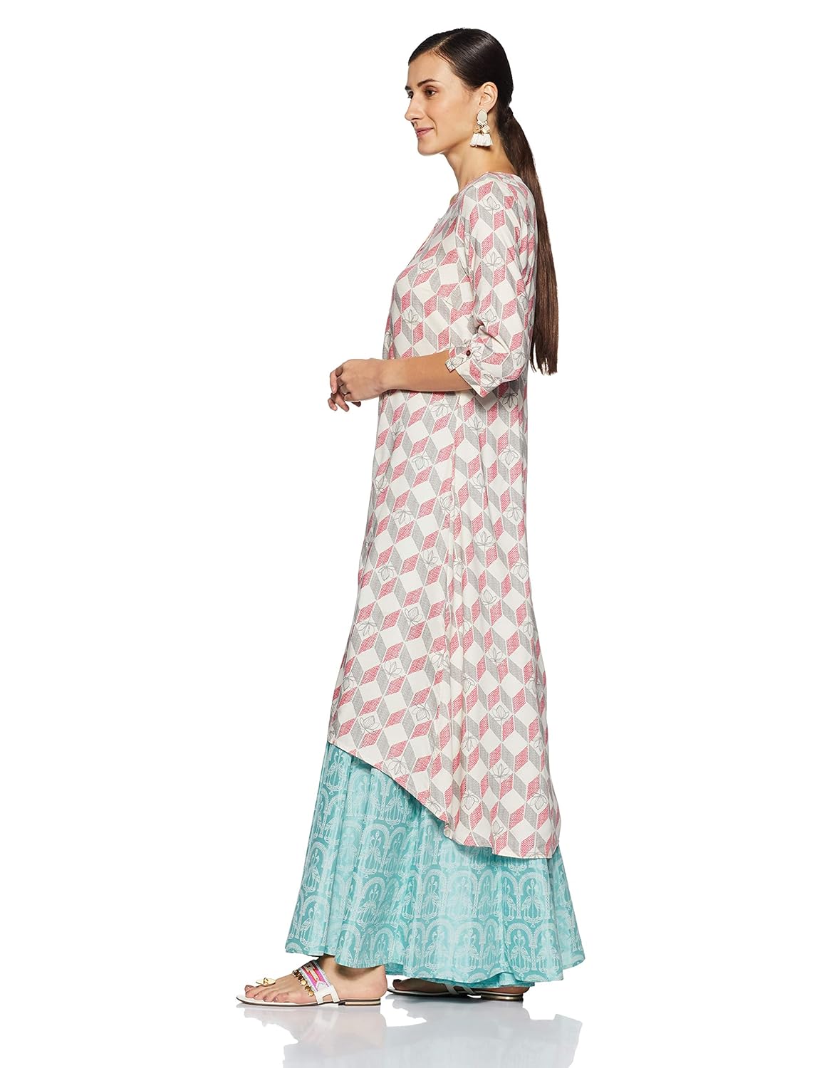 rangmanch by pantaloons women's a-line kurta