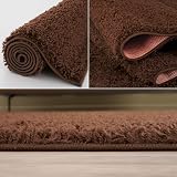 THE RUGS Living Room Rug Shaggy 30mm Thick Brown 60x110 cm Collection view 5