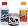 KBS Coatings 50001 Gloss Black System Sampler, KBS Klean (8oz.), Rust Blast (8oz.)and Rust Seal (8oz.)