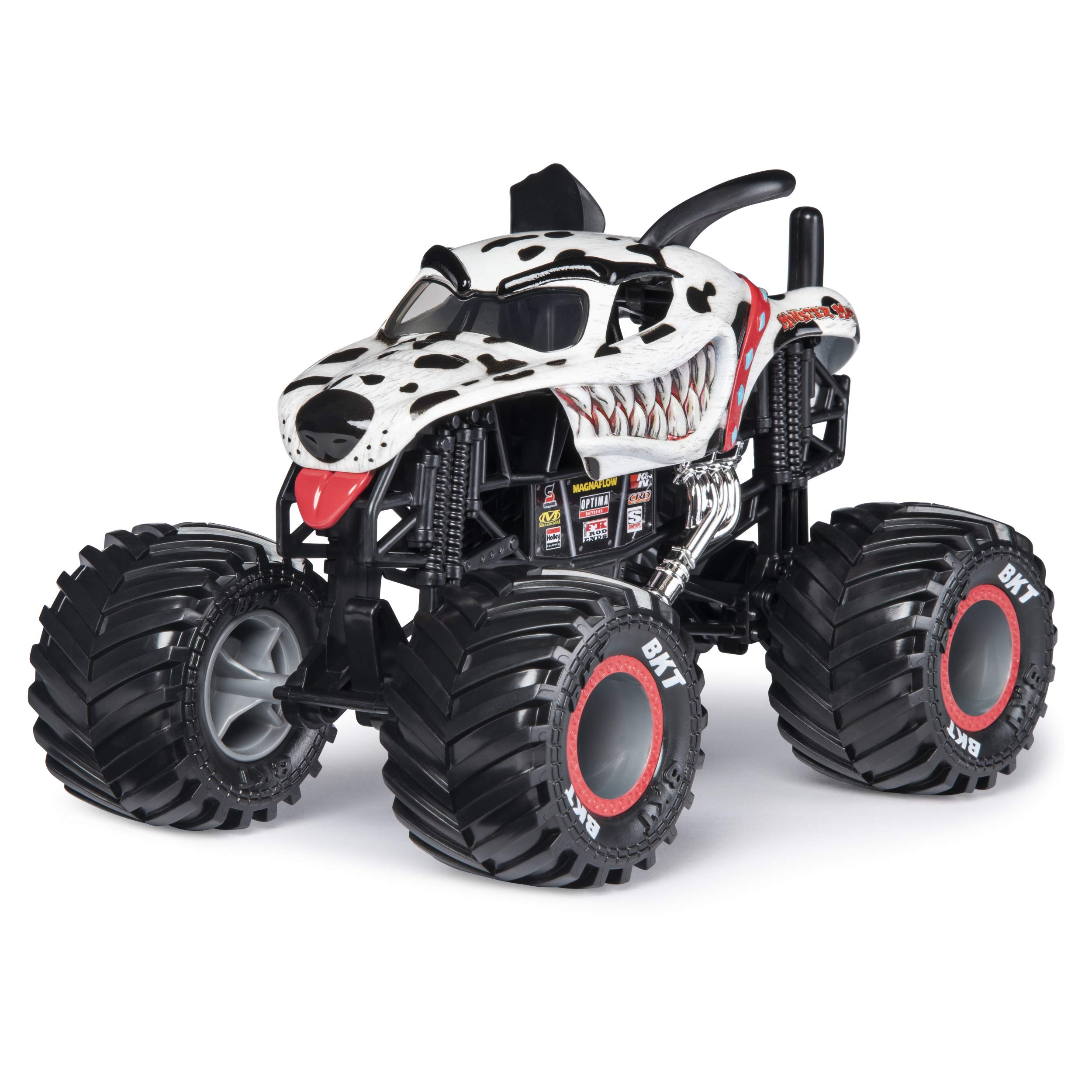 Monster jam, Official Monster Mutt Dalmatian Monster Truck, Die-Cast Vehicle, 1:24 Scale