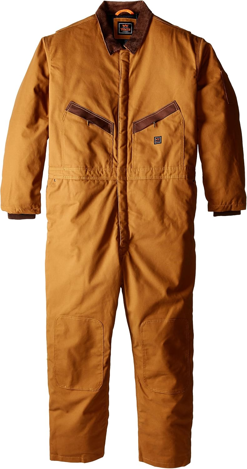 Walls Men's Big BlizzardPruf Insulated Coverall, Pecan, 4X