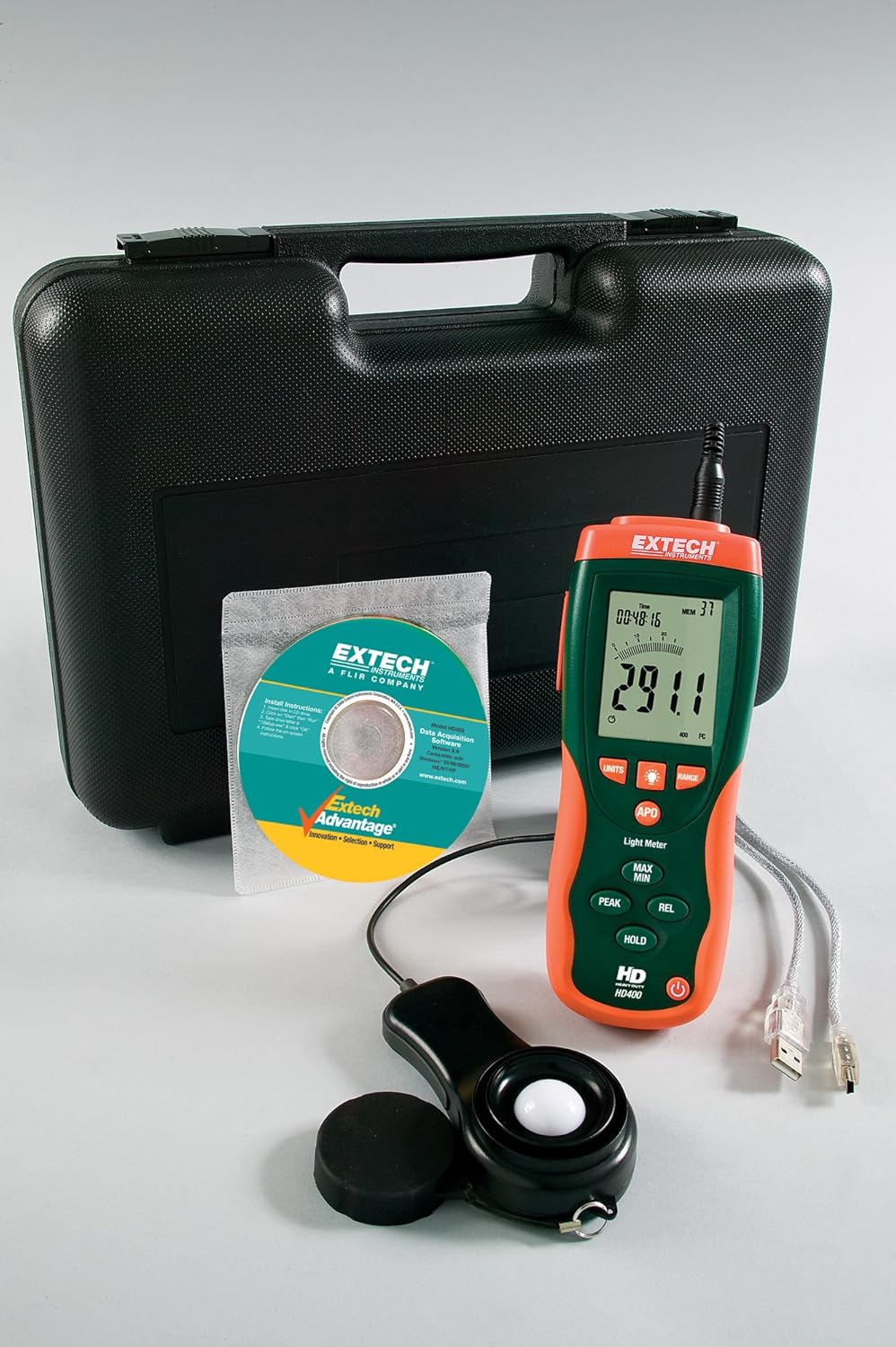 Extech HD400NIST Light Meter with NIST