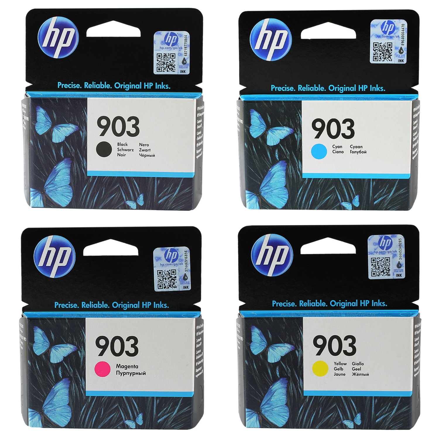 HP  negro cian magenta amarillo Cartuchos de Tinta original para impresora HP