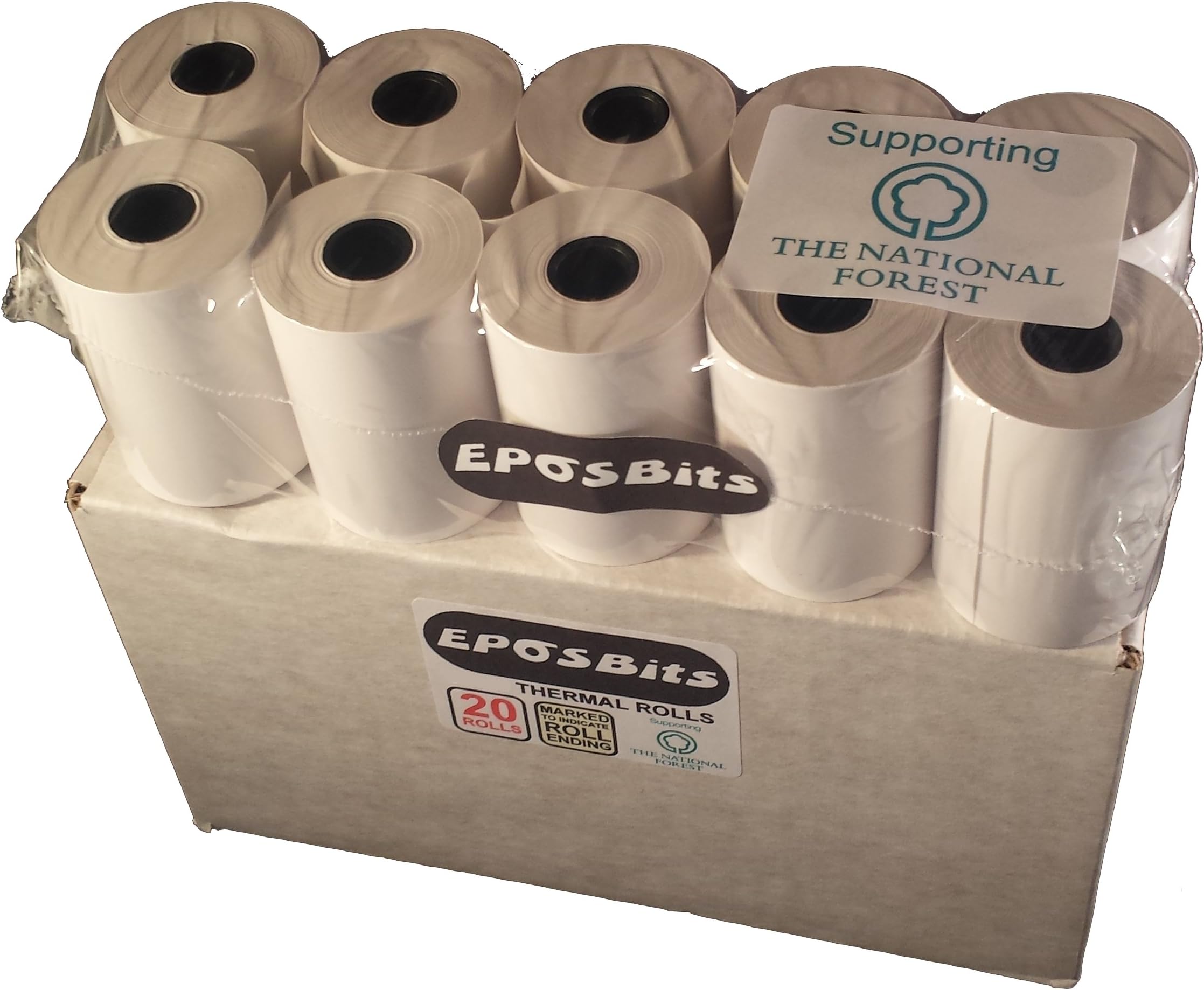EPOSBITS® Brand Full Size Large Rolls to Fit Spire Payments SPg7 Handepay - 1 Box - 20 Rolls (Chip & Pin