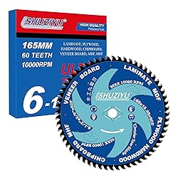 LSHUZIYU 6-1/2" (165MM)-60T, Wood Working Circular