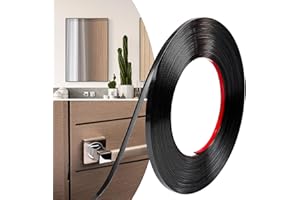 JSIWOTH Matt Black 40 Ft Peel and Stick Trim, Flexible Vinyl Wall Trim for Walls, Edges, Borders, Window Frames, Backsplash T