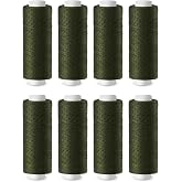 ZMAAGG Sewing Thread, Army Green, 8 Rolls 200 Yards Thread for Sewing | Sewing Threads for Sewing Machine, Army Green Thread Sewing, Polyester Thread for Sewing Machine, Hand Stitching, Embroidery