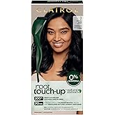 Clairol Root Touch-Up by Natural Instincts Permanent Hair Dye, 2 Black | Pack of 1 | Hair Color | Naturally Blended Roots with 100% Gray Coverage | Vegan &amp; Ammonia-Free Formula