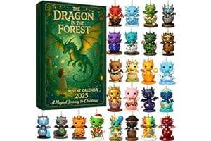 2025 Dragon Advent Calendar - Calendrier De 24 Days of Dragon Egg & Fantasy Ornaments Set, Unique Christmas Gift for Dragon L