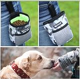 Lanjue 2 Pieces Dog Treat Bags Black Camouflage 600D Waist Clip Pouches view 2