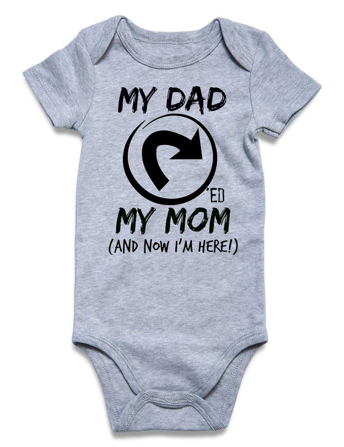 BFUSTYLE Short Sleeve Bodysuit Funny Letter Print Onesies Jumpsuit for Baby Infant Toddler,Baby Romper Girl 9-12 Months (6-12 Months)