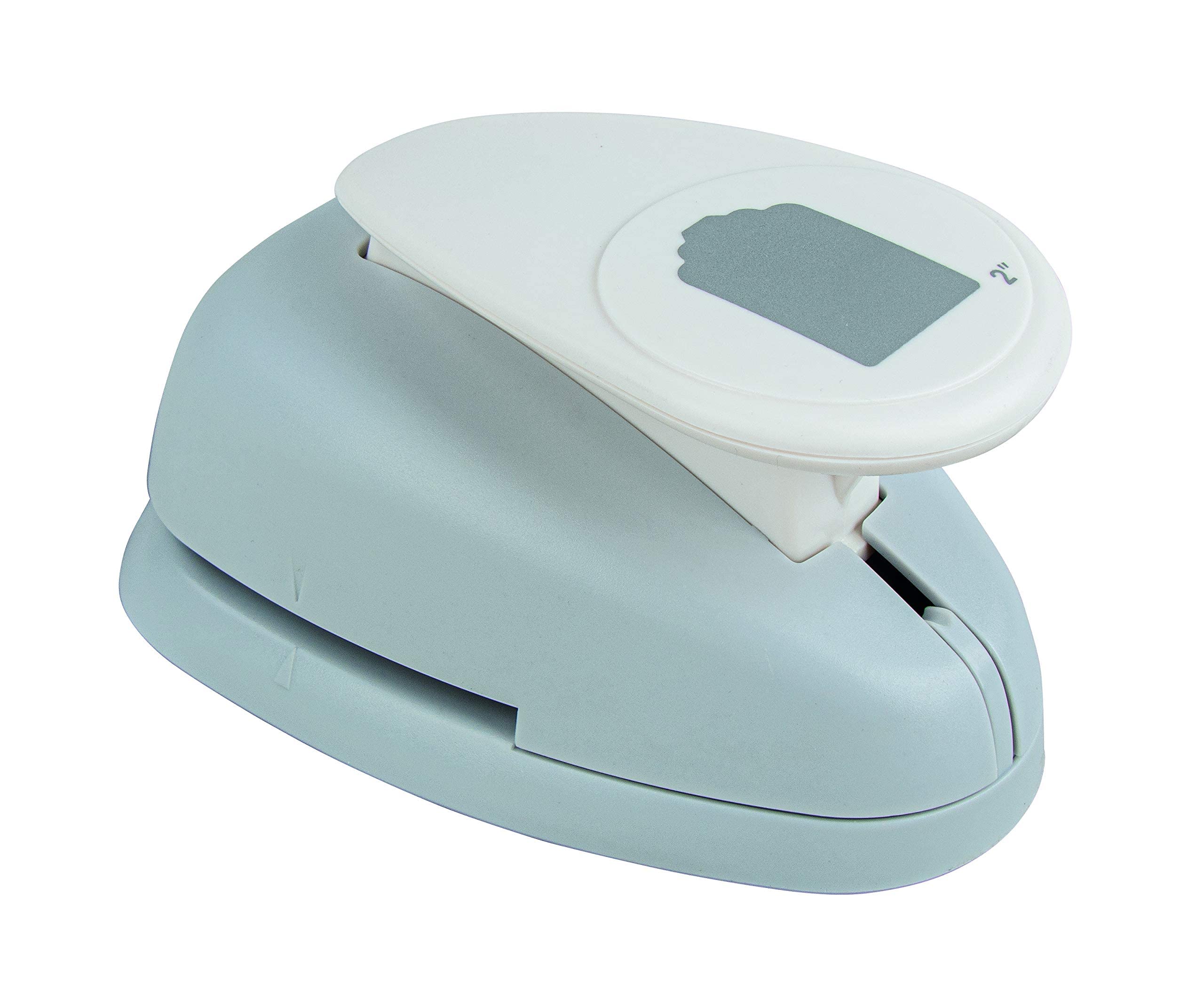 Rayher Paper Craft Punch with Tag Design, Lever Punch for Card Making and Scrapbooking, 4.5x3cm, 2", 69094000