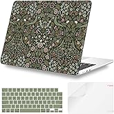 iLeadon Compatible with MacBook Air M4 Case 2025 2024-2022 A3240 M3 A3113 M2 A2681, Protective Hard Shell Case Cover for MacBook Air 13.6 inch (Vintage Floral)
