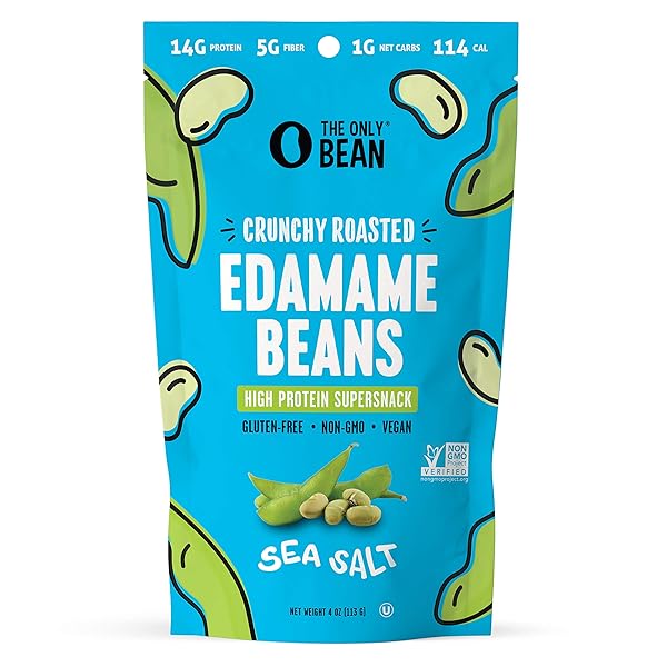 THE ONLY BEAN SEA SALT ROASTED EDAMAME BEANS,...