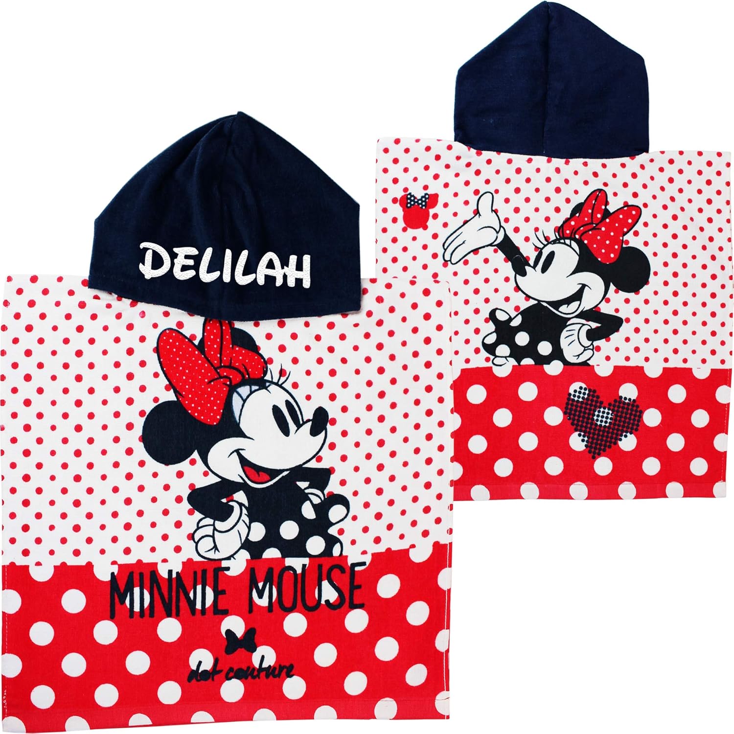 minnie mouse poncho towel