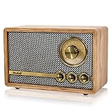 Mufoli Retro Radio with Bluetooth Speaker, Vintage