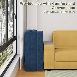 Luoxiao Folding Sofa Bed Twin with Pillow, Portable