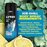 Lynx Ice Chill Body Spray 200ml 3 Pack Frozen Mint Lemon 48H Sweat Protection view 8