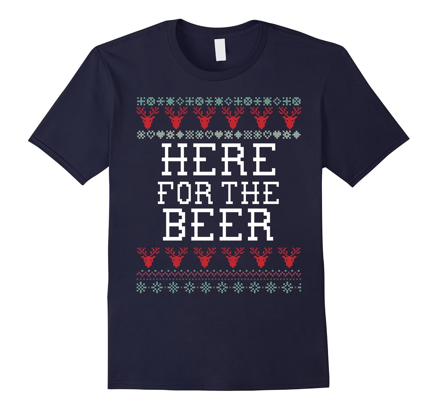 Beer Funny Holiday Ugly Christmas Sweater T-Shirt-ANZ