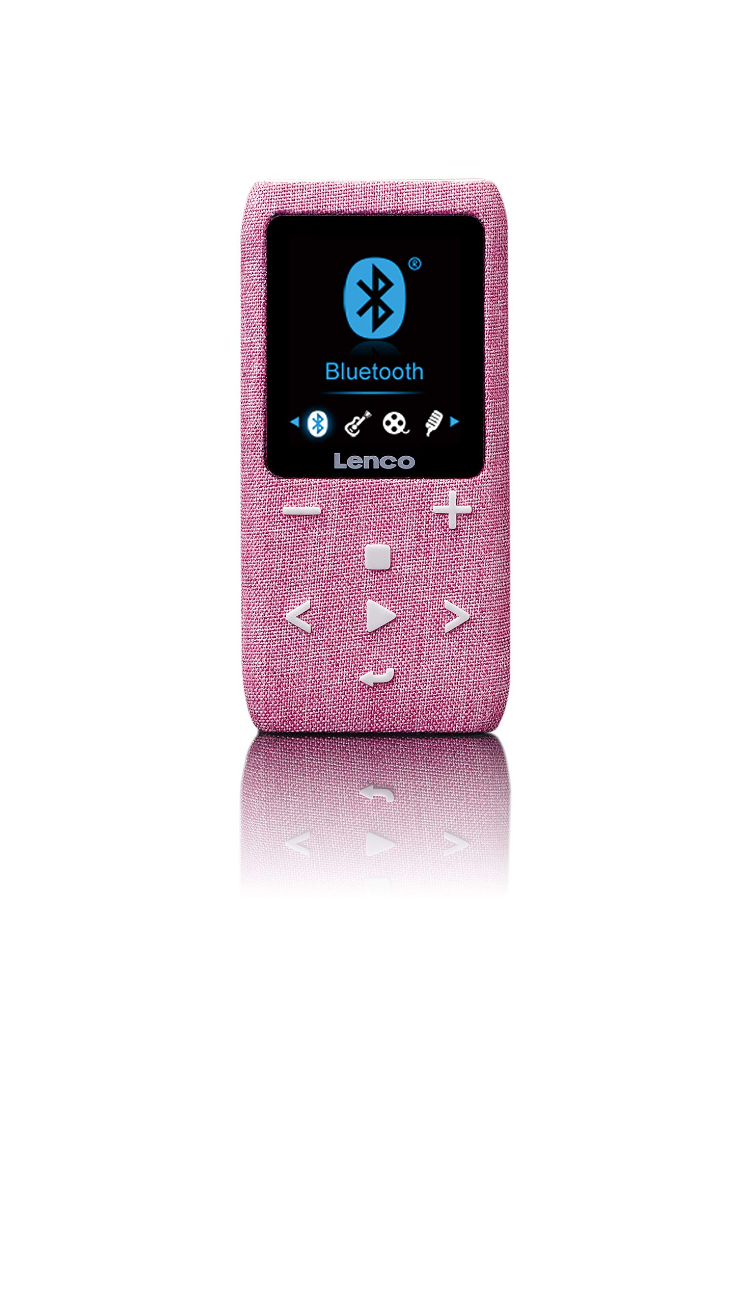 Lenco Xemio-861 - Bluetooth MP3 Player - 8GB Micro SD Card - Bluetooth - FM Radio - Voice Memo Function - 1.8 Inch TFT Display - E-book Function - up to 64GB Storage Space - Blue