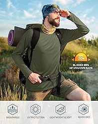 Roadbox Mens UPF 50+ UV Sun Protection Shirts