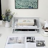 EasyPAG 2 Tier A4 Mesh In Trays Desk Tidy White 34x24.5x13.5 cm view 4
