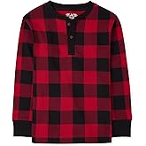 The Children's Place boys Long Sleeve Thermal Henley Shirt