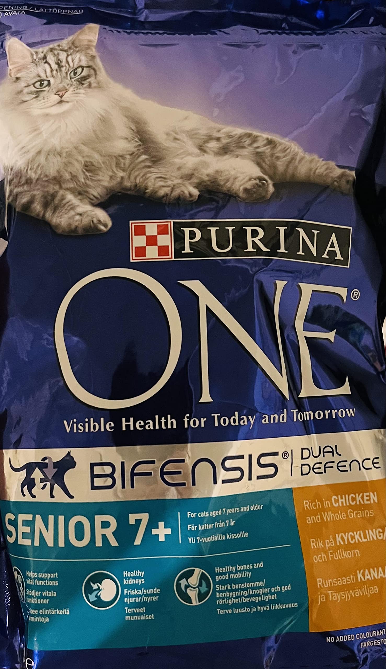 Purina ONE Senior 7+ Dry Cat Food Chicken 800g