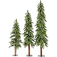 Vickerman 4' 5' 6' Natural Alpine Artificial Christmas Tree Set, Unlit - Christmas Tree Set