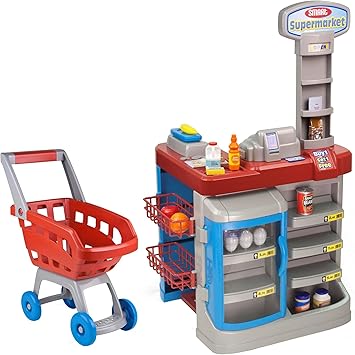 supermarket and trolley playset