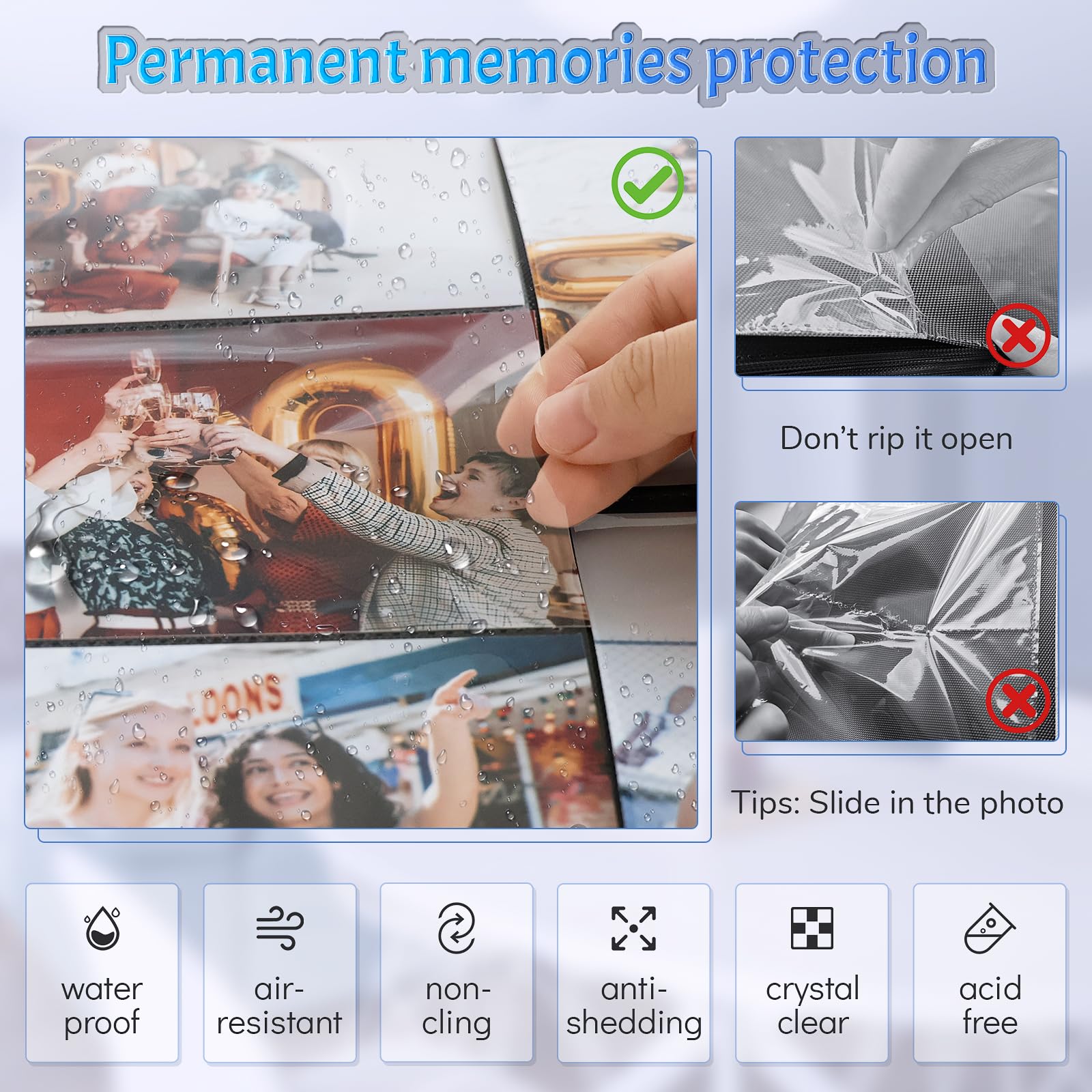 popotop Photo Album 4x6 600 Pockets Photo with Label, Linen Hardcover Photo Albums for Wedding Gifts Baby Memory Travel Anniversary Brithday School, Picture Book with Horizontal & Vertical Photos