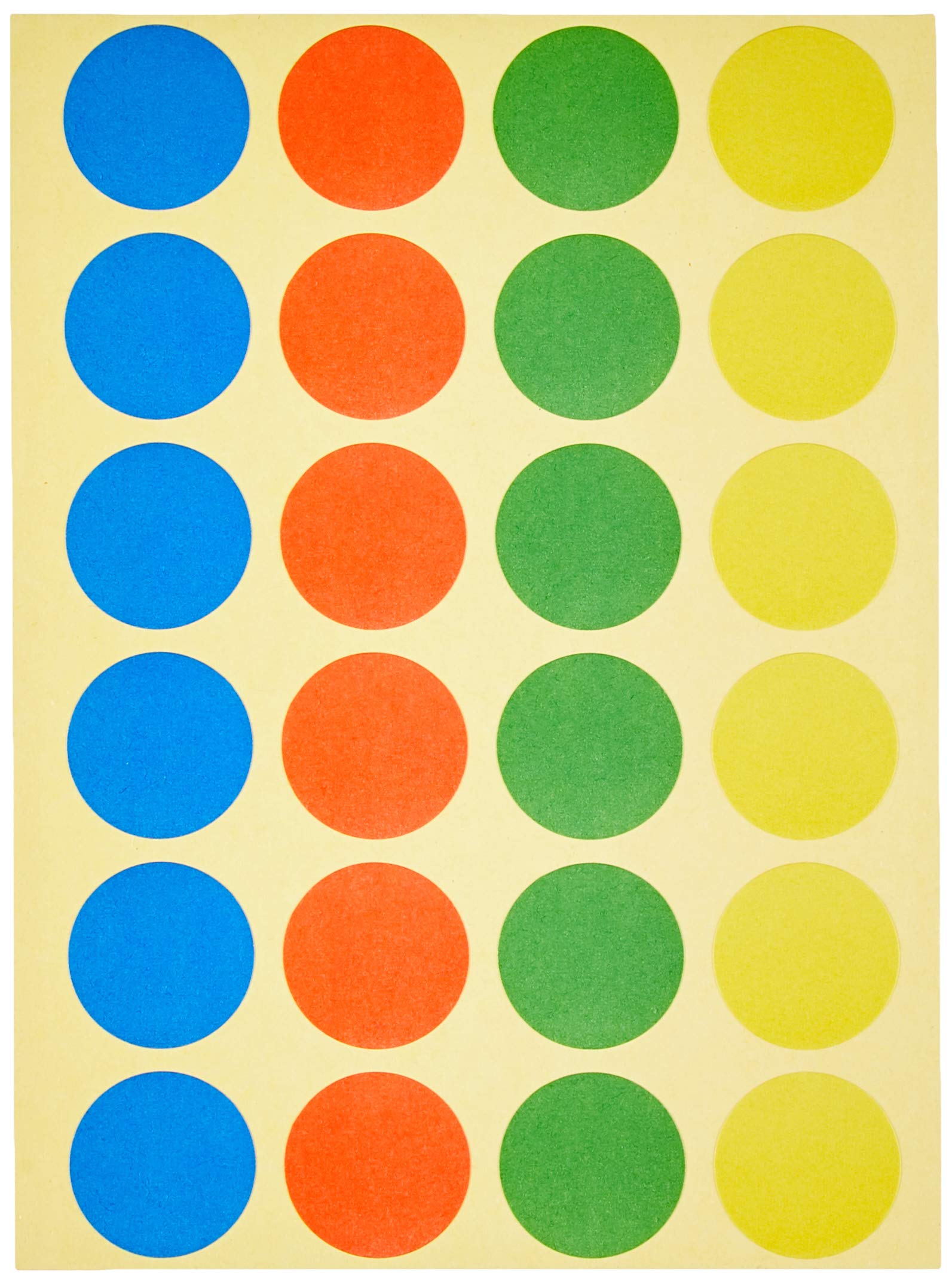 Maul Adhesive Dots, 19 mm, Assorted Colours, 480 Pieces