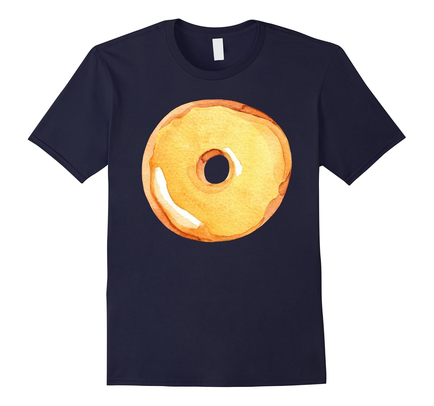 Gifts For Foodies - Watercolor Donut Funny Food T Shirts-Rose