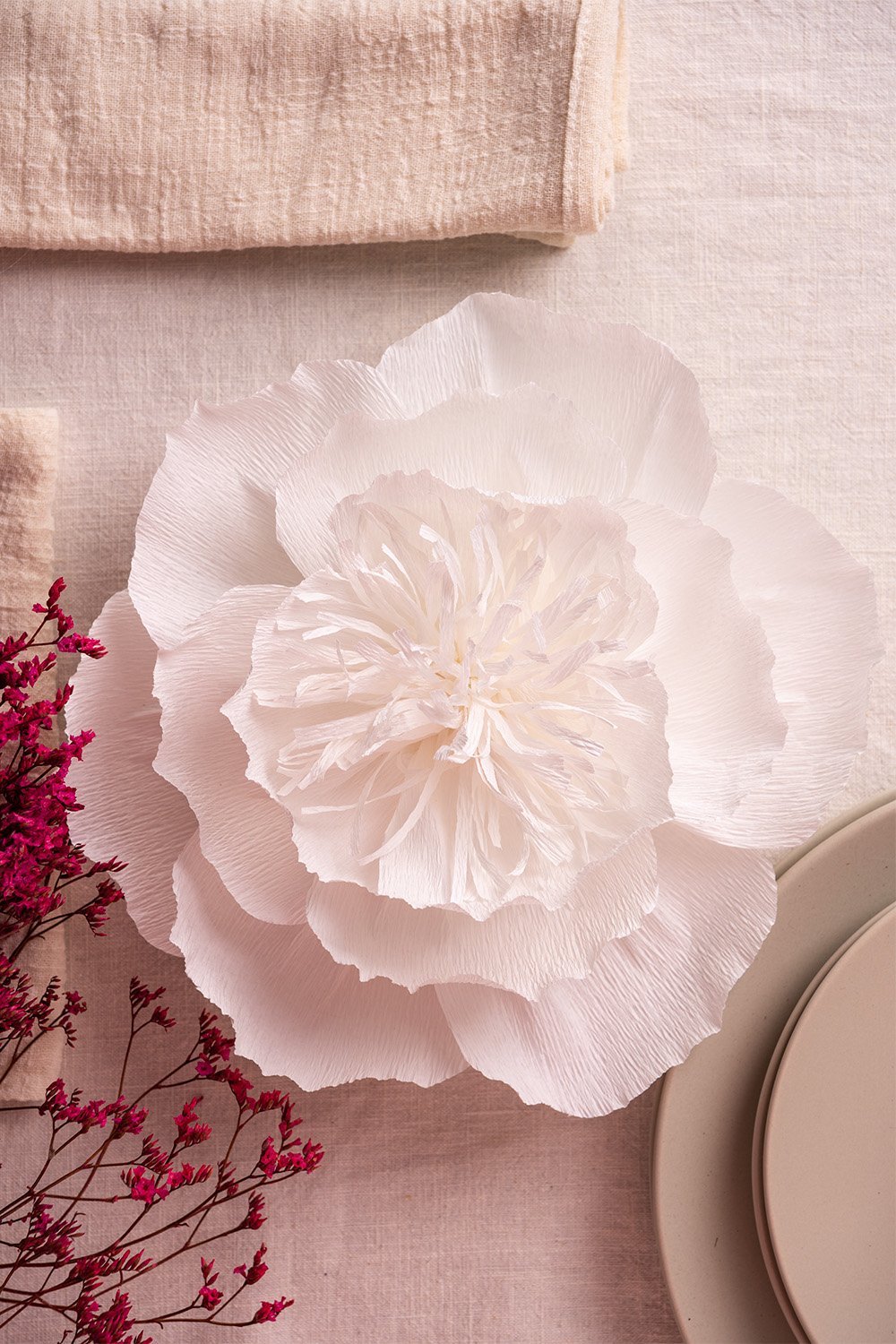 Crepe Paper Flowers For Wedding Navy Blue Light Blue White Set Of 7 Giant Paper Flowers Baby Shower Paper Flower Decorations Large Paper Flowers Nursery Wall Decoration Bridal Shower Artificial Plants