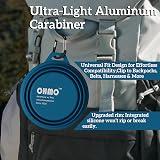 OHMO Collapsible Dog Bowl Large 800ml with Carabiner Peacock Blue view 7